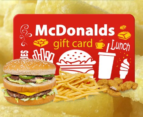 $100 McDonalds Gift Card